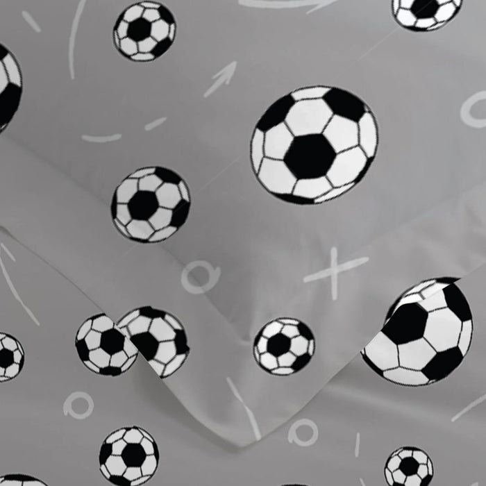 Premium Cotton 4PC Bedding Set Kids Comforter Set 160x220cm Soccer