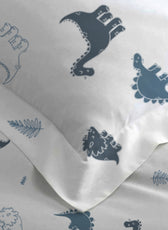 Premium Cotton 3PC Bedding Set Kids Comforter Set 135x220cm Dino