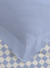 Premium Cotton 4PC Bedding Set Kids Comforter Set 160x220cm Blue Blocks