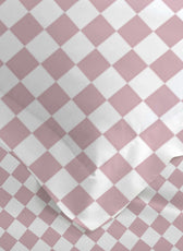 Premium Cotton 4PC Bedding Set Kids Comforter Set 160x220cm Blush Blocks