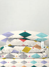 Premium Cotton 3PC Bedding Set Kids Comforter Set 135x220cm Little Gems