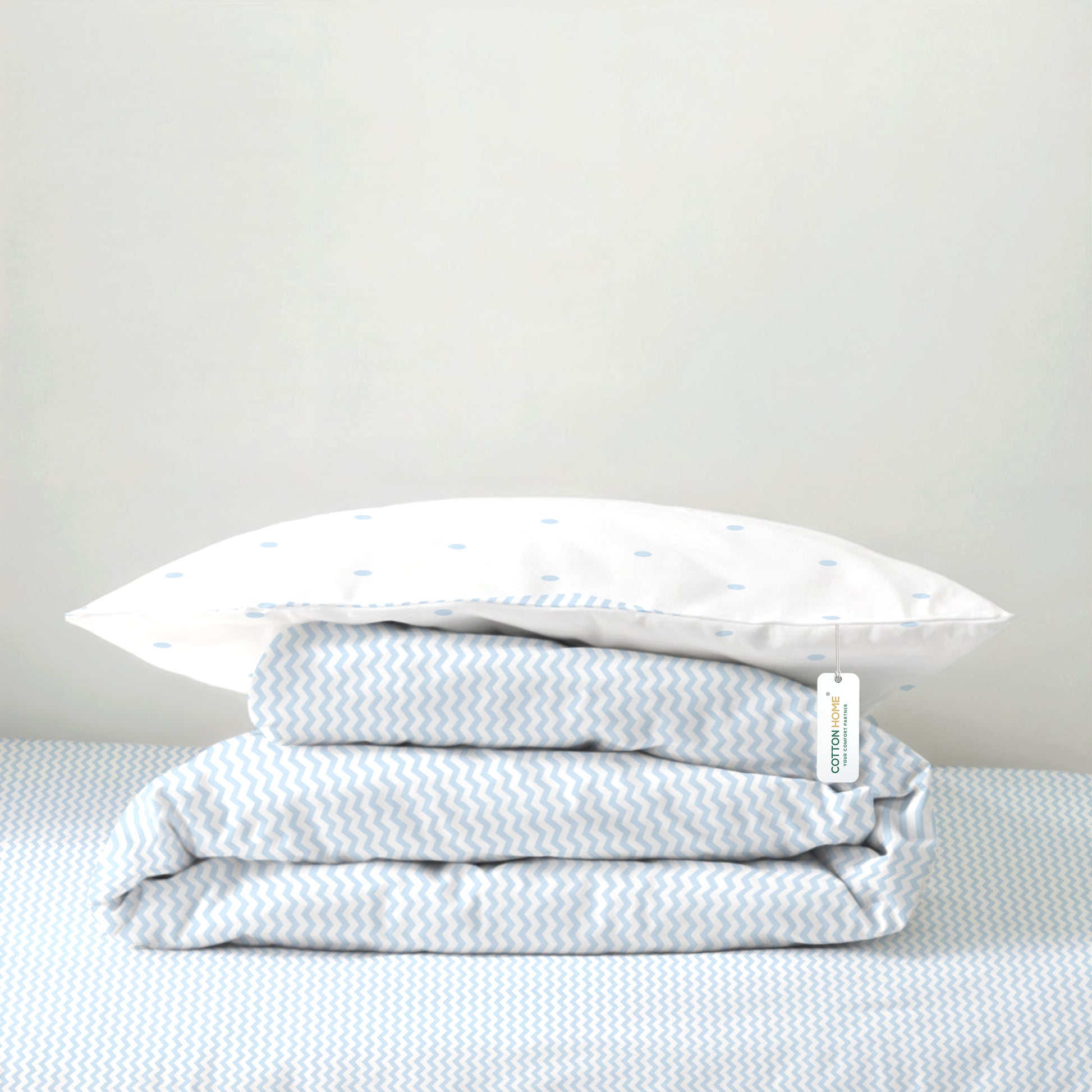 Premium Cotton 4PC Bedding Set Kids Comforter Set 160x220cm Sea Breeze