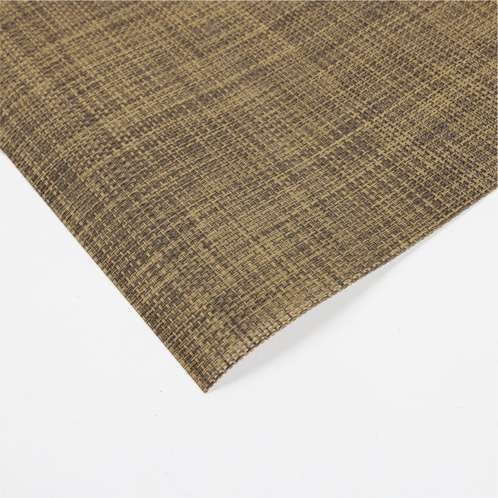 Elegant Heat Resistant Brown Place Mats Set of 6 for Dining - Cotton Home