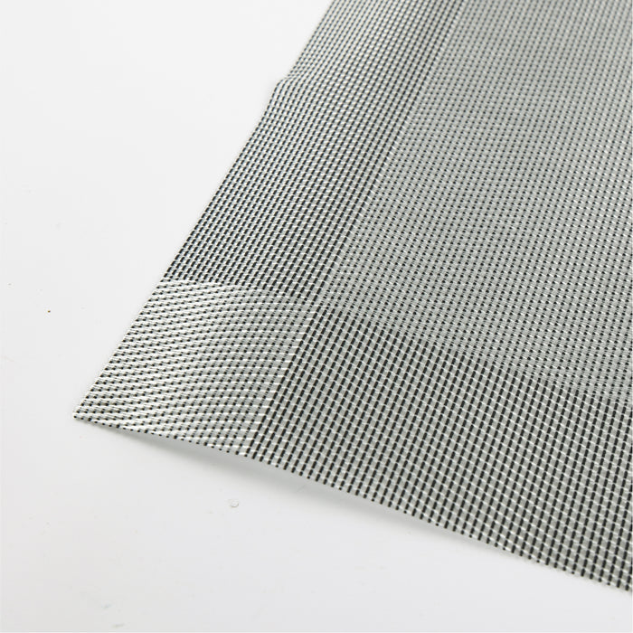 Elegant Heat Resistant Silver Place Mats Set of 6 for Dining - Cotton Home