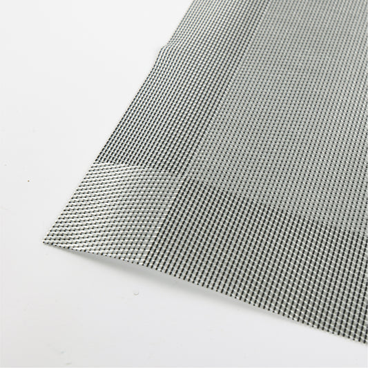 Elegant Heat Resistant Ash Silver Place Mats Set of 6 for Dining