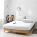 High Quality White Cotton Jersey King 3 Piece Fitted Sheet Set 200x200+30cm with Deep Pockets and 2 Pillow Case - Cotton Home