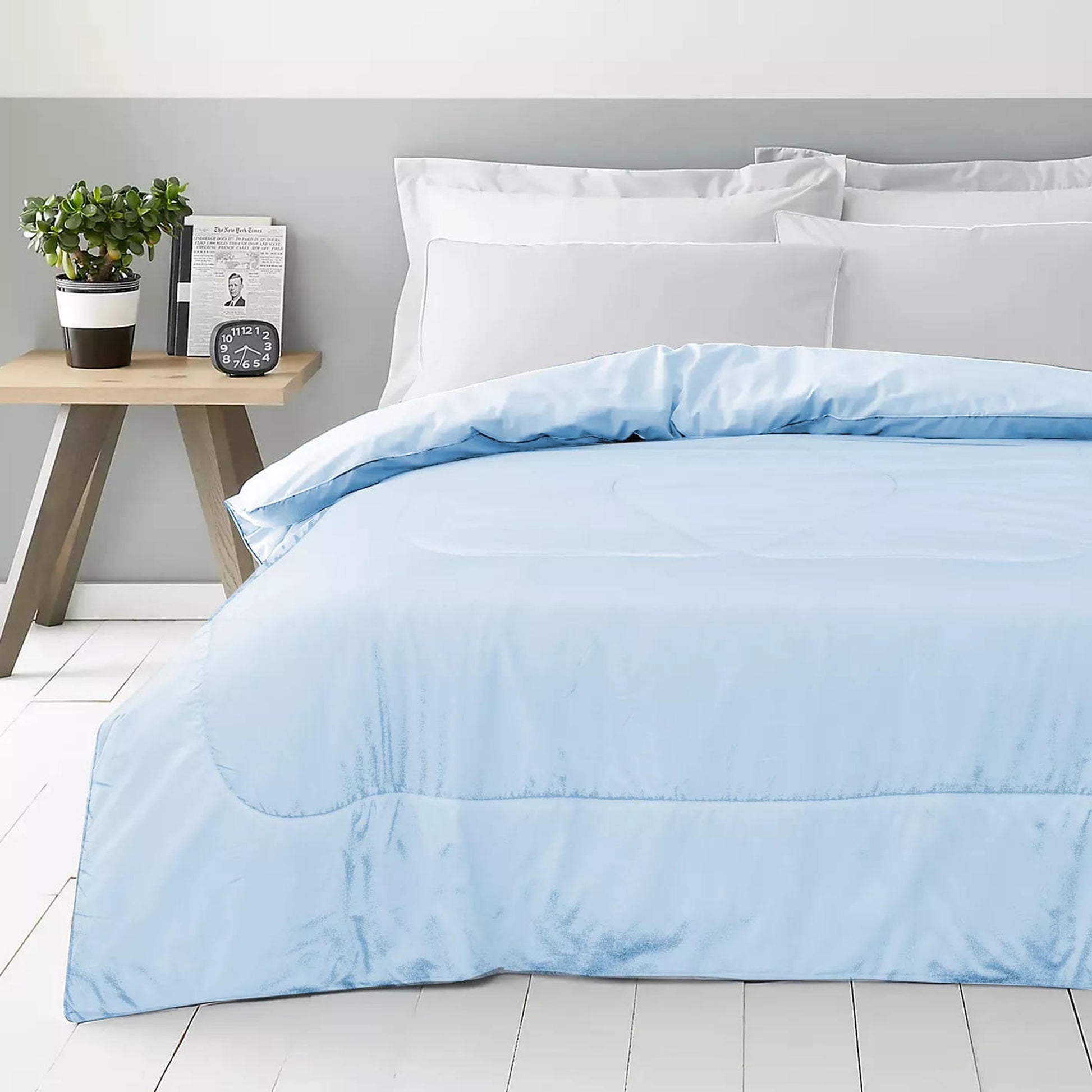 Premium Sky Blue All Season High quality Super Soft Comforter 1 Piece - Cotton Home