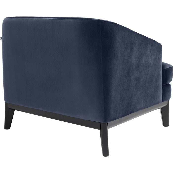 Murkier Chair with wooden legs - Midnight Blue - Cotton Home