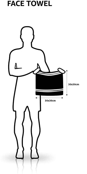 White Face Towel 33x33cm - Pack of 2 For Sale in UAE