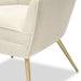 Paris Queen with Golden Brushed brass legs Chair - Cotton Home