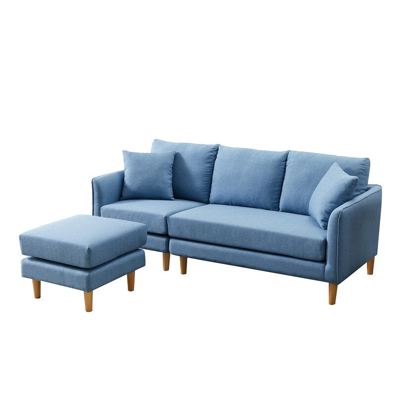 Tarclair Wide Reversible Sofa & Chaise with Ottoman - Cotton Home