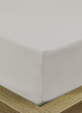 3 Piece Fitted Sheet Set Super Soft Grey Single Size 90x200+20cm with 2 Pillow Case - Cotton Home