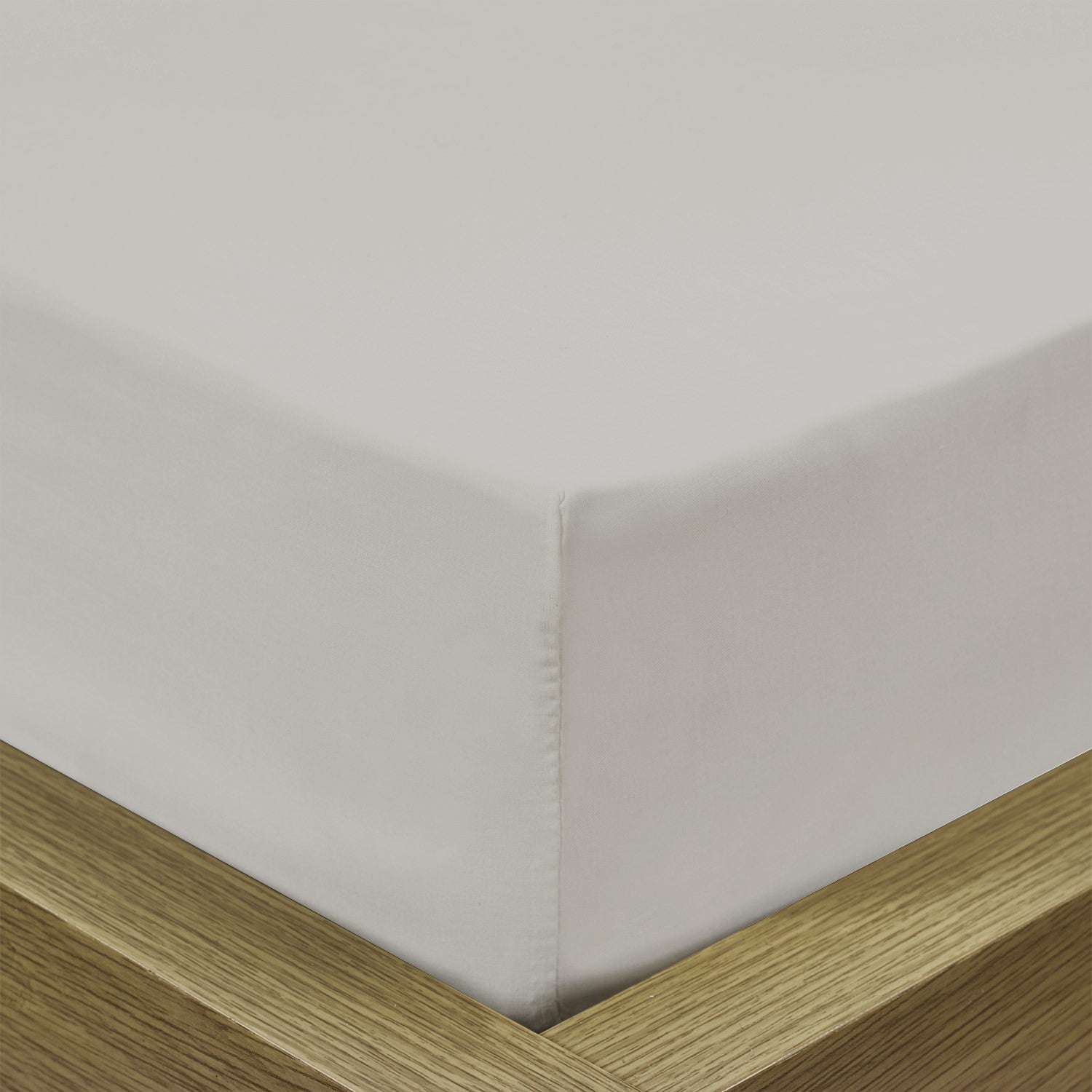 3 Piece Fitted Sheet Set Super Soft Grey Single Size 90x200+20cm with 2 Pillow Case - Cotton Home