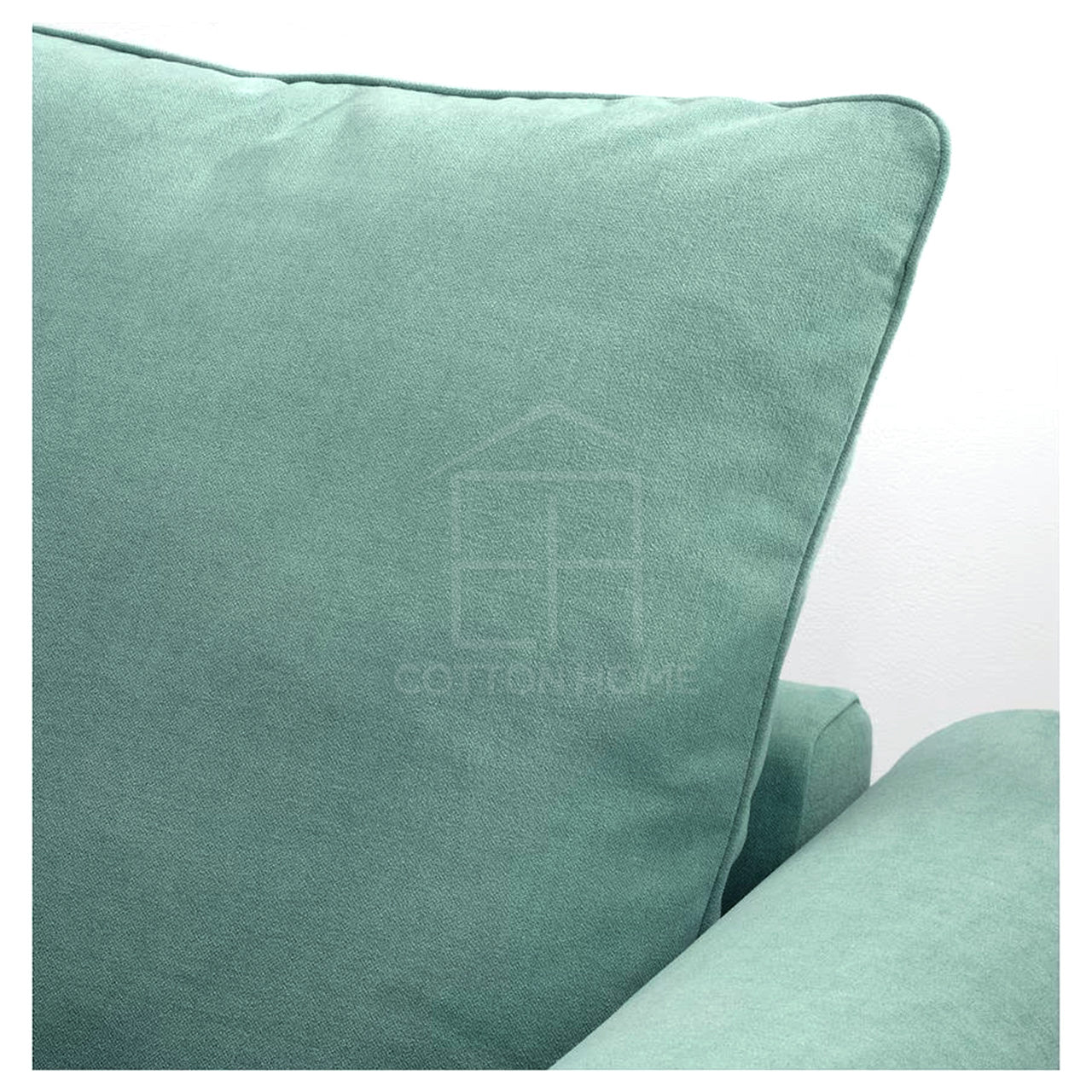 Moduler 4 Seater Chaise Longue Sofa L126cm x W328cm x H104cm Light Green - Cotton Home