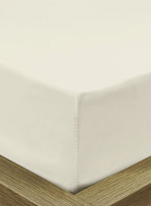 REST 3PCS SET KING FITTED SHEET SUPER SOFT-IVORY - Cotton Home