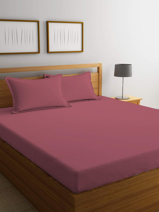 REST 3PCS SET SINGLE FITTED SHEET SUPER SOFT-MAUVE - Cotton Home