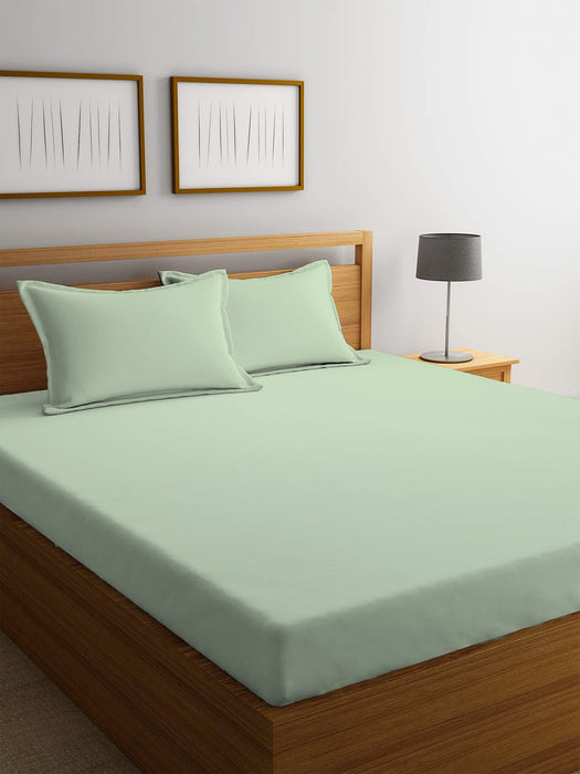 REST 3PCS SET QUEEN FITTED SHEET SUPER SOFT-MINT GREEN - Cotton Home