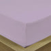 3 Piece Fitted Sheet Set Super Soft Light Purple Super King Size 200x200+30cm with 2 Pillow Case - Cotton Home