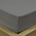 REST 3PCS SET SINGLE FITTED SHEET SUPER SOFT-SILVER - Cotton Home