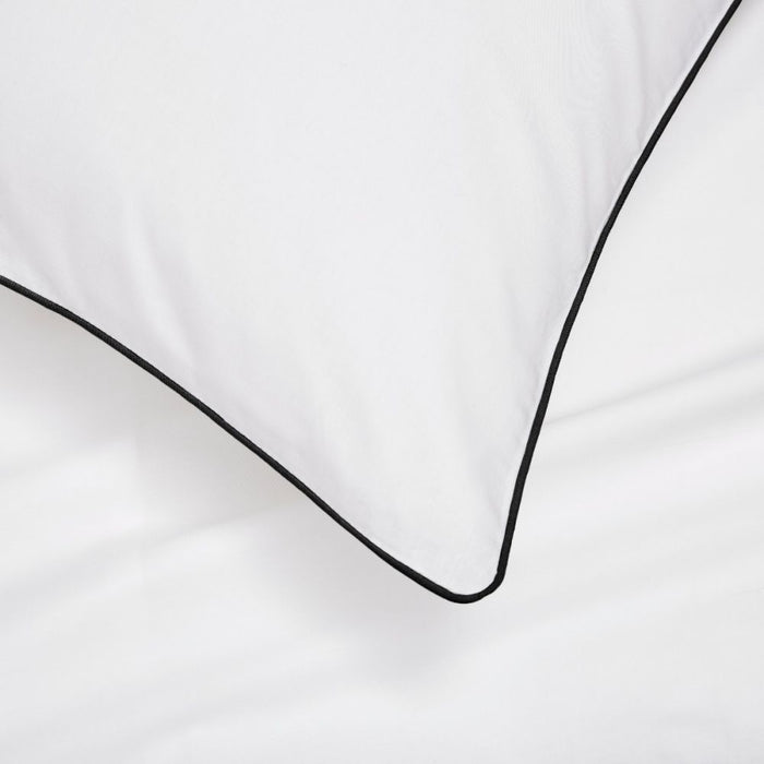 Pair of Cloud Pillows Standard White/Black - Cotton Home