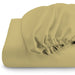 REST 3PCS SET QUEEN FITTED SHEET SUPER SOFT-MUSTARD - Cotton Home