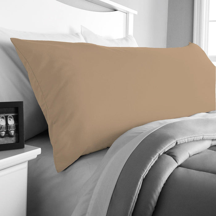 Body Pillow Cover 45x140cm - Khaki - Cotton Home